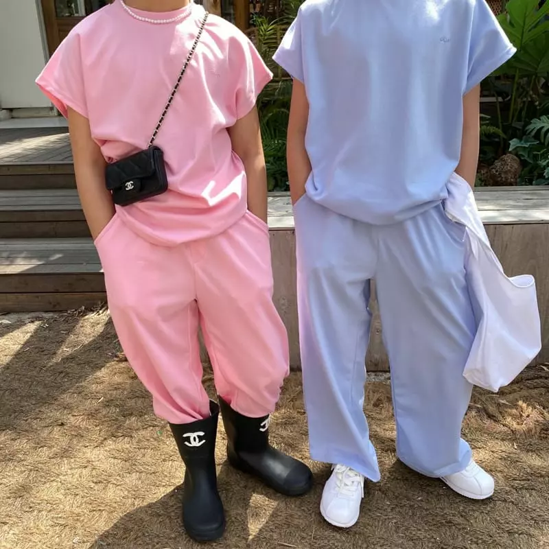 Our - Korean Children Fashion - #magicofchildhood - Airy Top Bottom Set - 2
