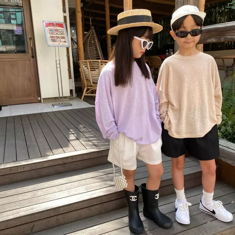 Our - Korean Children Fashion - #stylishchildhood - Ade Linen Tee - 5