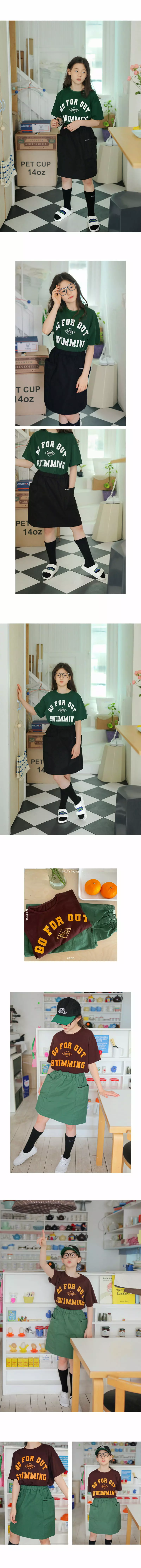 PEACH-CREAM - Korean Junior Fashion Brand - #magicofchildhood - Salty Skirt - 2