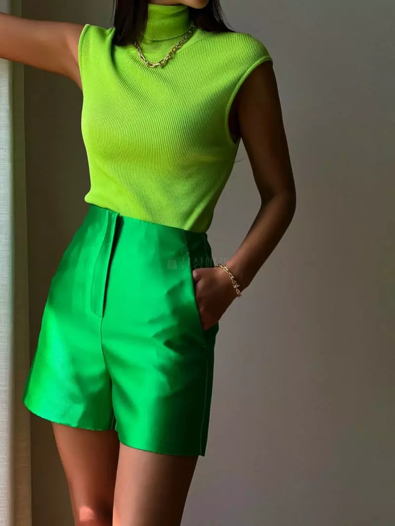 Paper Moon - Korean Women Fashion - #momslook - Turtleneck Sleeveless - 5