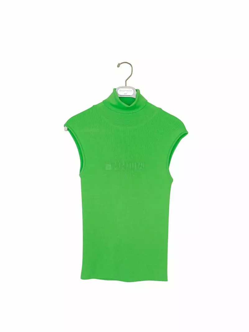 Paper Moon - Korean Women Fashion - #momslook - Turtleneck Sleeveless - 7