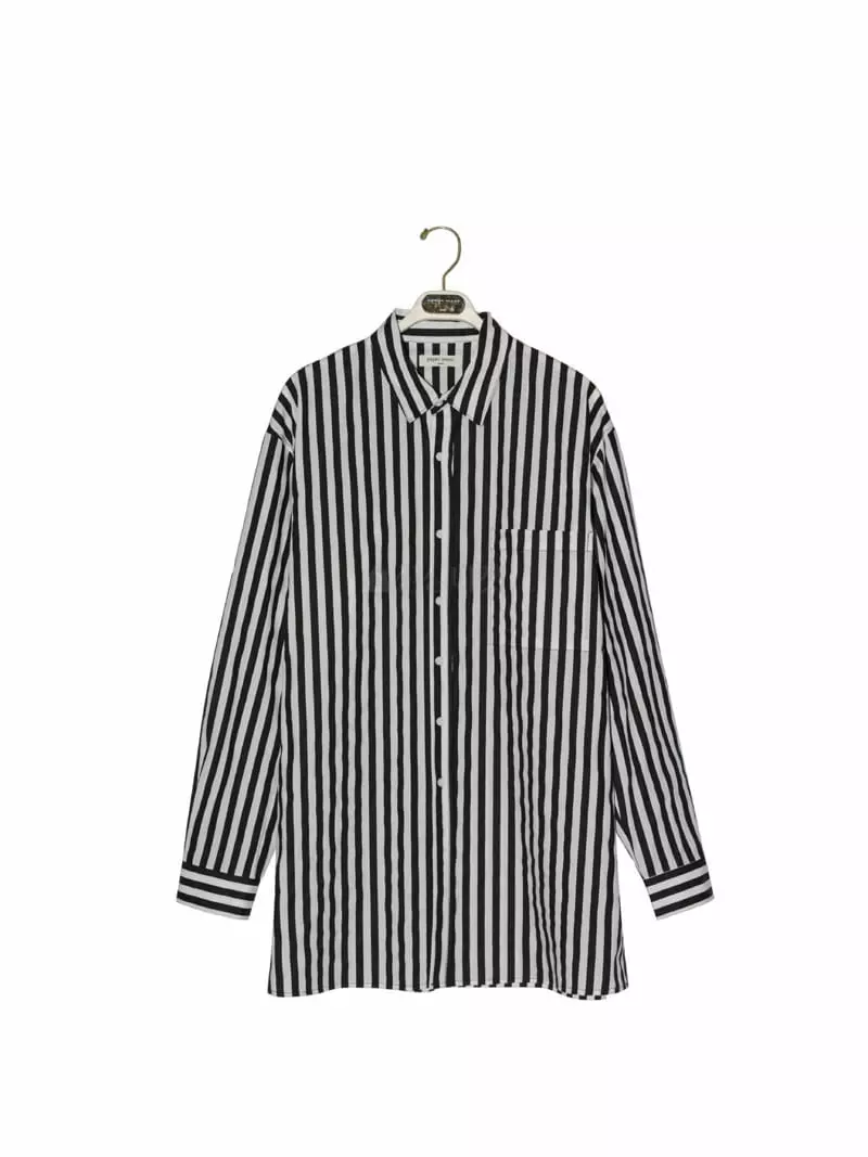 Paper Moon - Korean Women Fashion - #momslook - Classic Stripes Button Shirt - 9