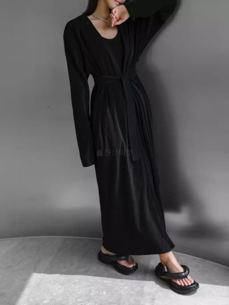 Paper Moon - Korean Women Fashion - #momslook - French Terry Maxy Coat