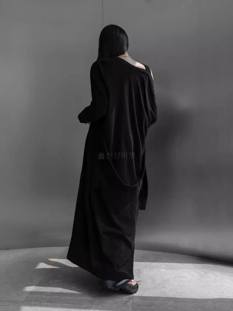 Paper Moon - Korean Women Fashion - #momslook - French Terry Maxy Coat - 3