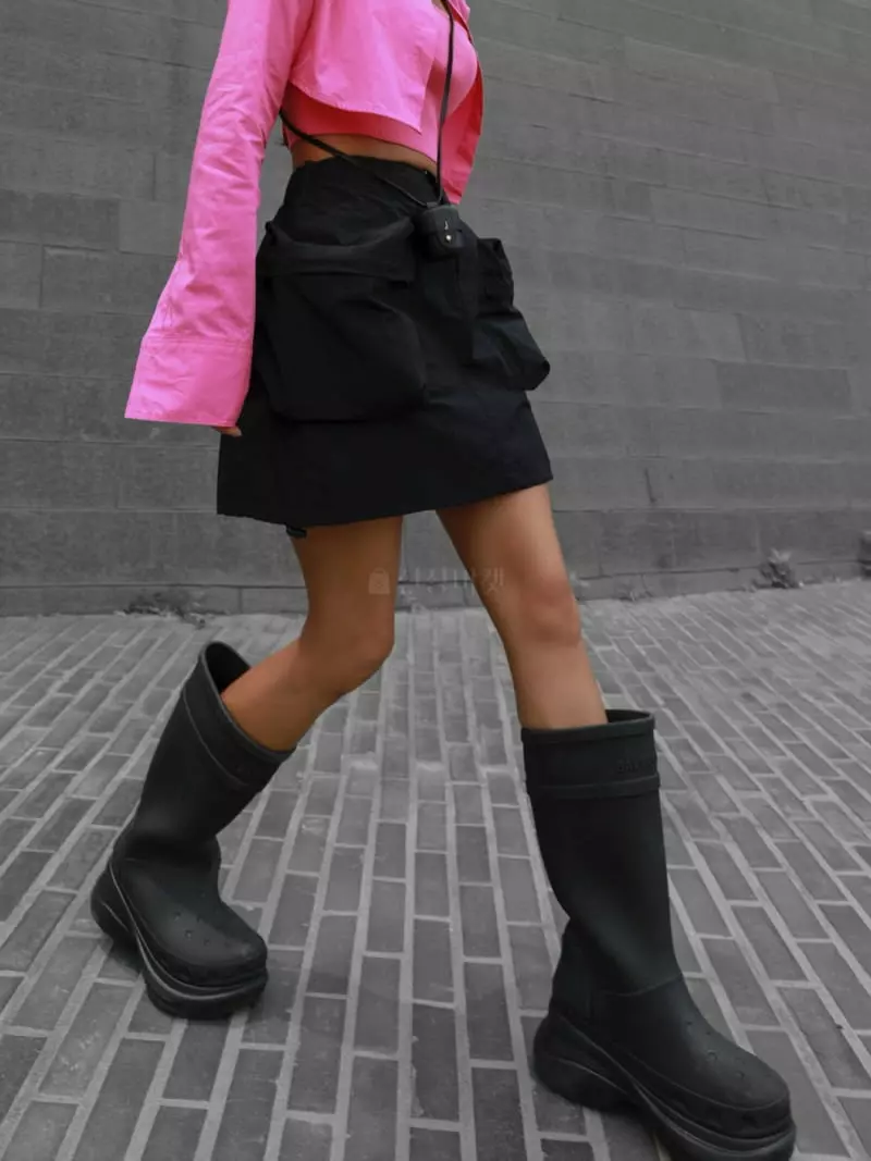 Paper Moon - Korean Women Fashion - #momslook - Nylon Technical Pocket Skirt - 3