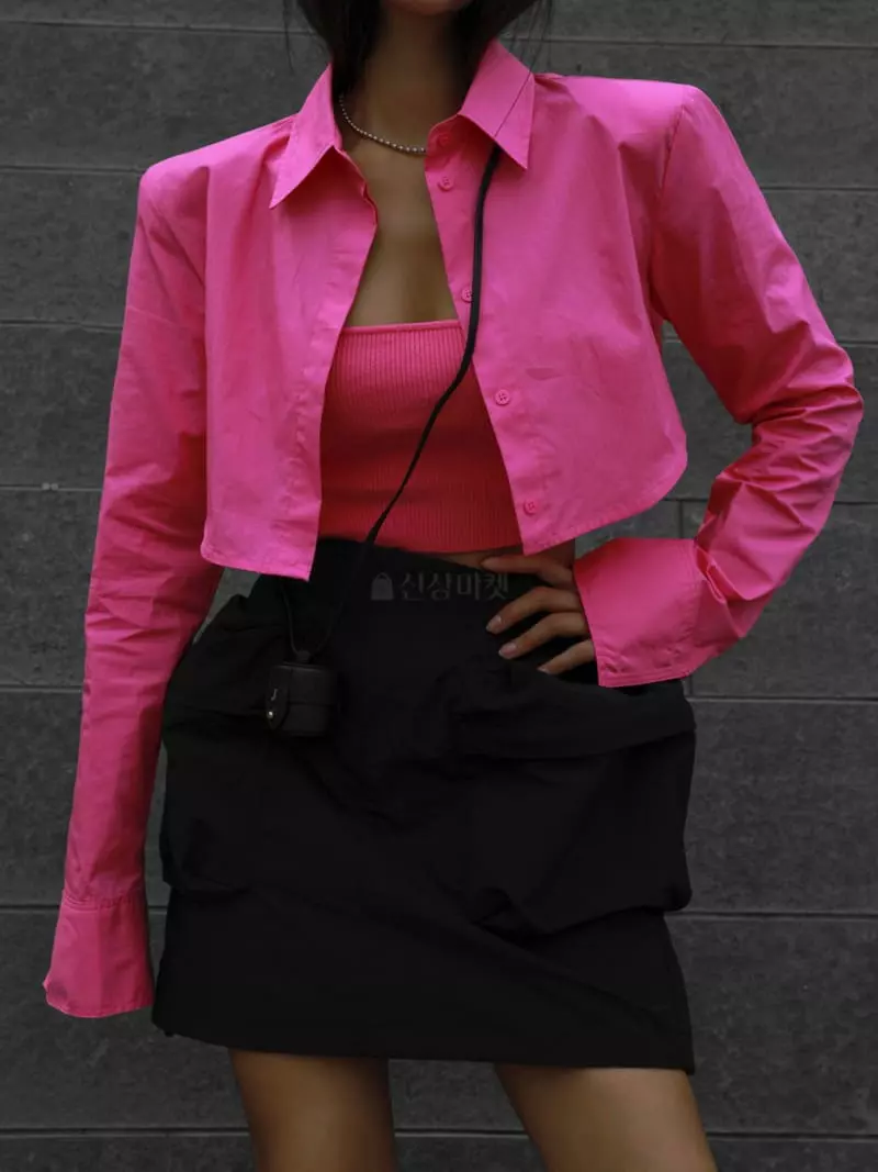 Paper Moon - Korean Women Fashion - #momslook - Luxe Shoulder Button Shirt - 6