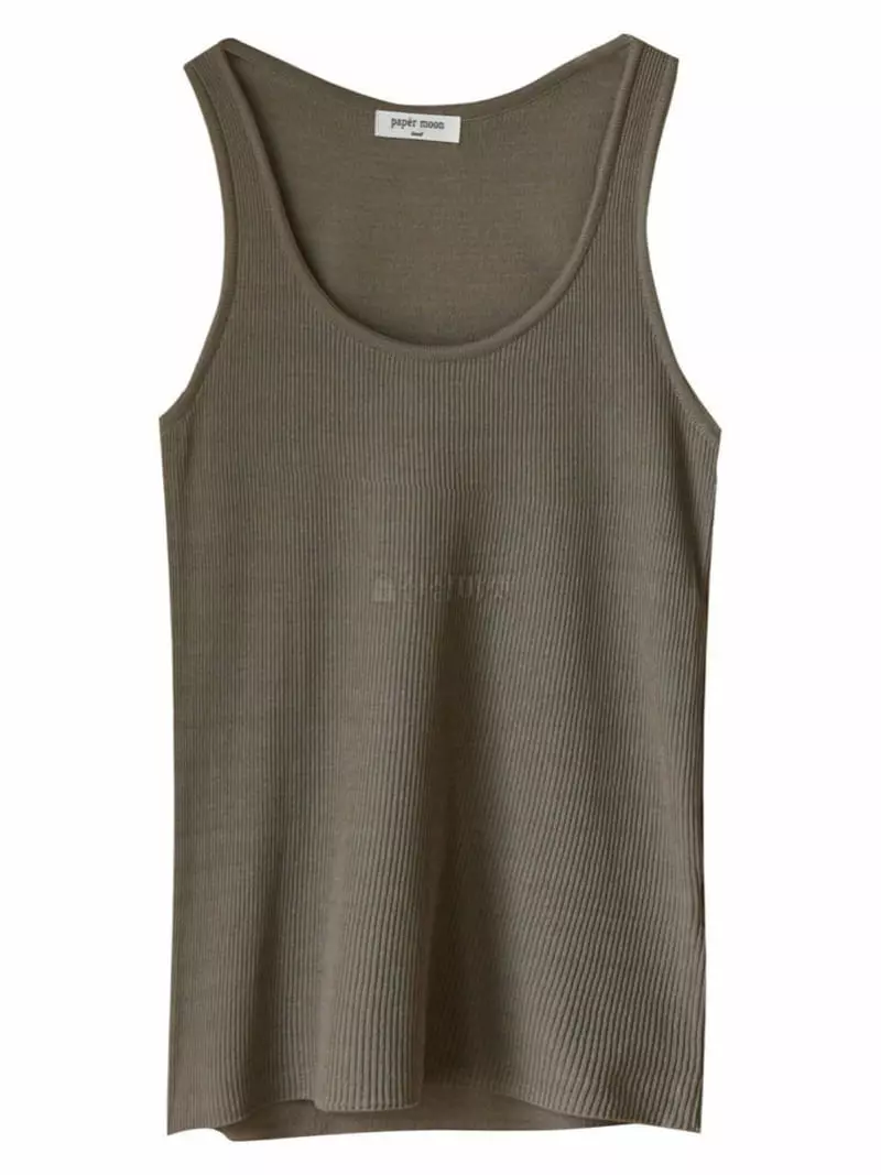 Paper Moon - Korean Women Fashion - #momslook - Rib Tank Sleeveless Knit - 8