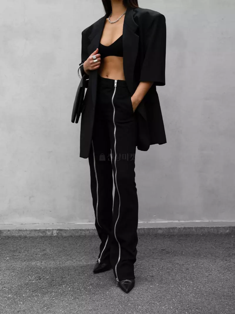 Paper Moon - Korean Women Fashion - #momslook - Luxe Waist Trouser - 8