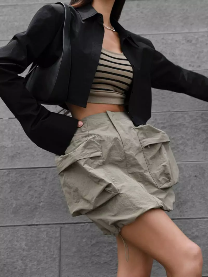 Paper Moon - Korean Women Fashion - #momslook - Crop Tank Top - 2