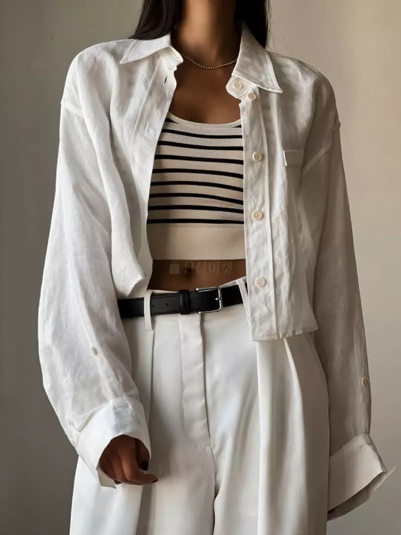 Paper Moon - Korean Women Fashion - #momslook - Crop Shirt Jacket - 7