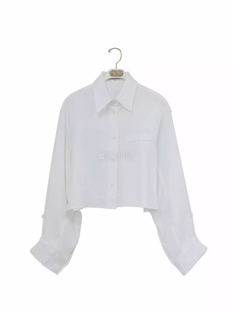 Paper Moon - Korean Women Fashion - #momslook - Crop Shirt Jacket - 9