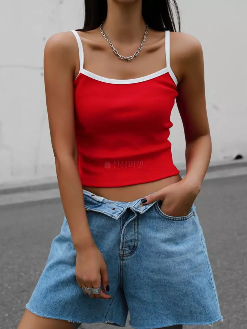 Paper Moon - Korean Women Fashion - #momslook - Color Point Sleeveless