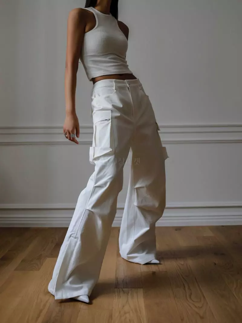 Paper Moon - Korean Women Fashion - #momslook - Heavy Trouser - 5