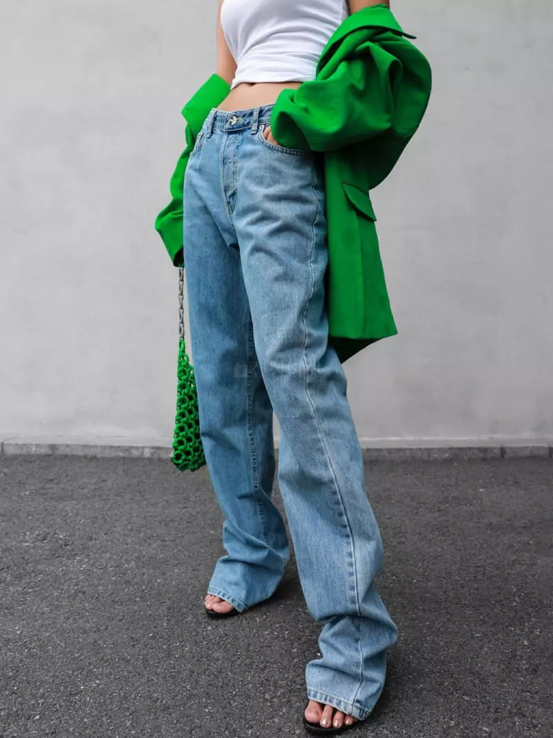 Paper Moon - Korean Women Fashion - #momslook - Length Jeans - 2