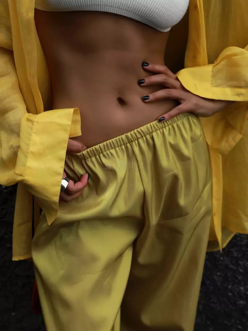 Paper Moon - Korean Women Fashion - #momslook - Silky Banding Trouser