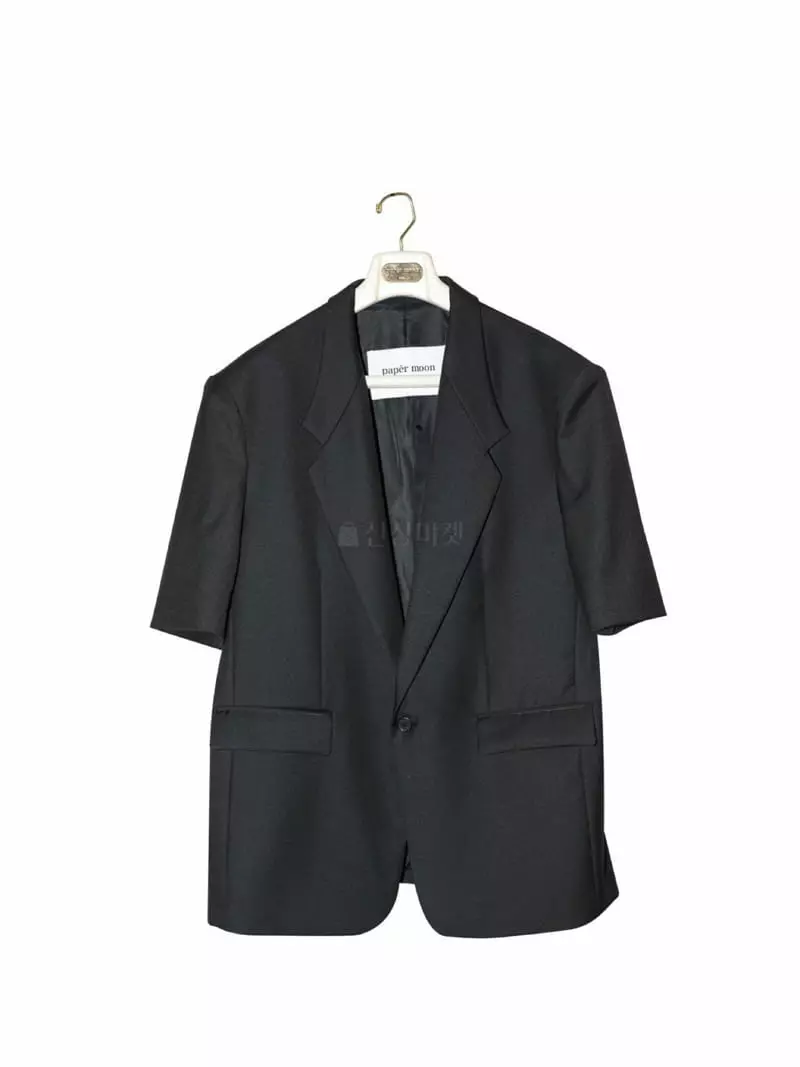 Paper Moon - Korean Women Fashion - #womensfashion - Half Sleeves Summer Oversize Jacket - 4