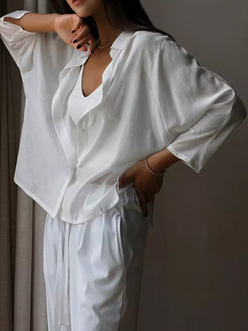 Paper Moon - Korean Women Fashion - #momslook - Button Shirt