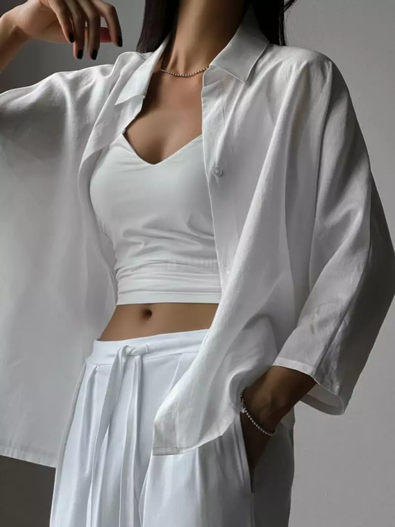 Paper Moon - Korean Women Fashion - #momslook - Button Shirt - 5