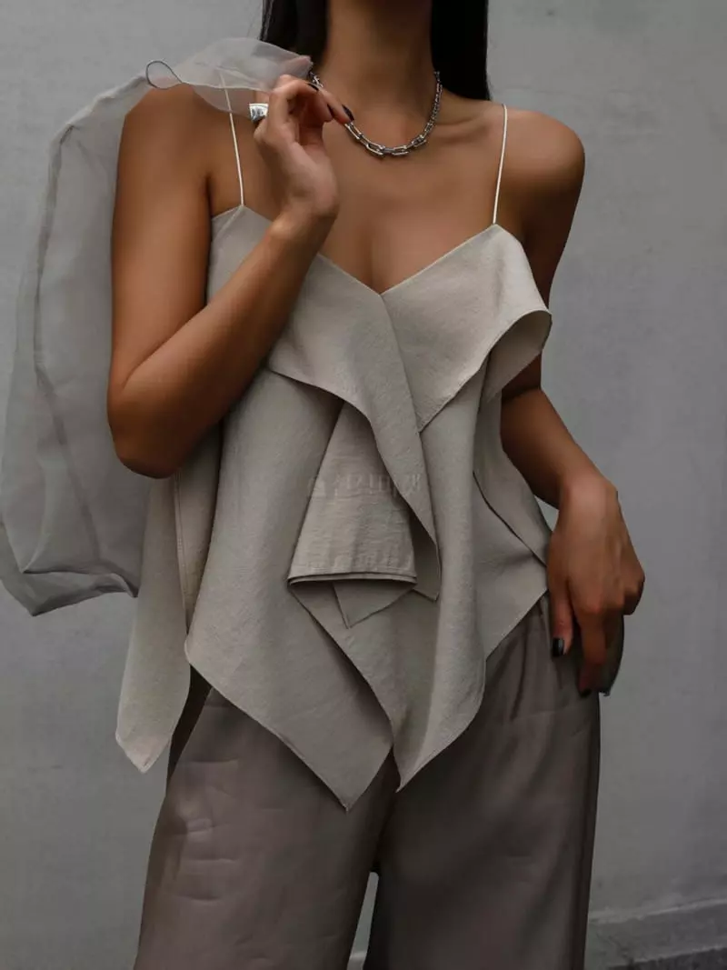 Paper Moon - Korean Women Fashion - #momslook - Frill Ruffle Blouse - 6