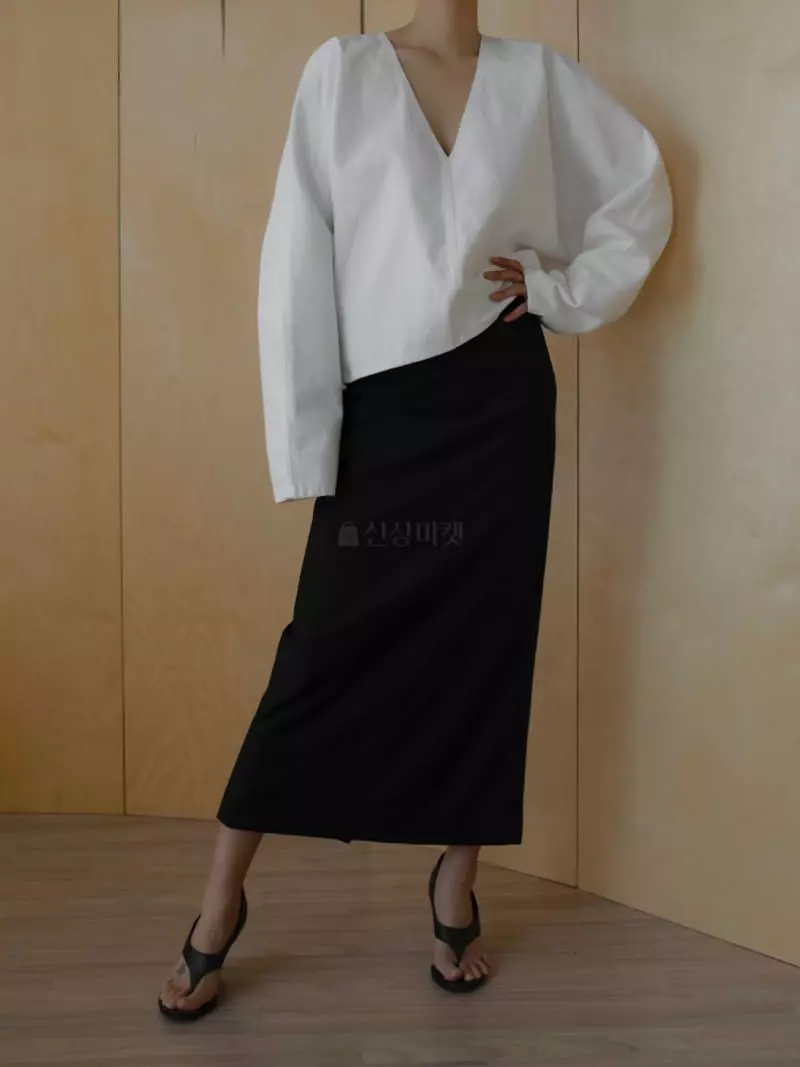 Paper Moon - Korean Women Fashion - #momslook - Maxy Length Pencil Line Skirt