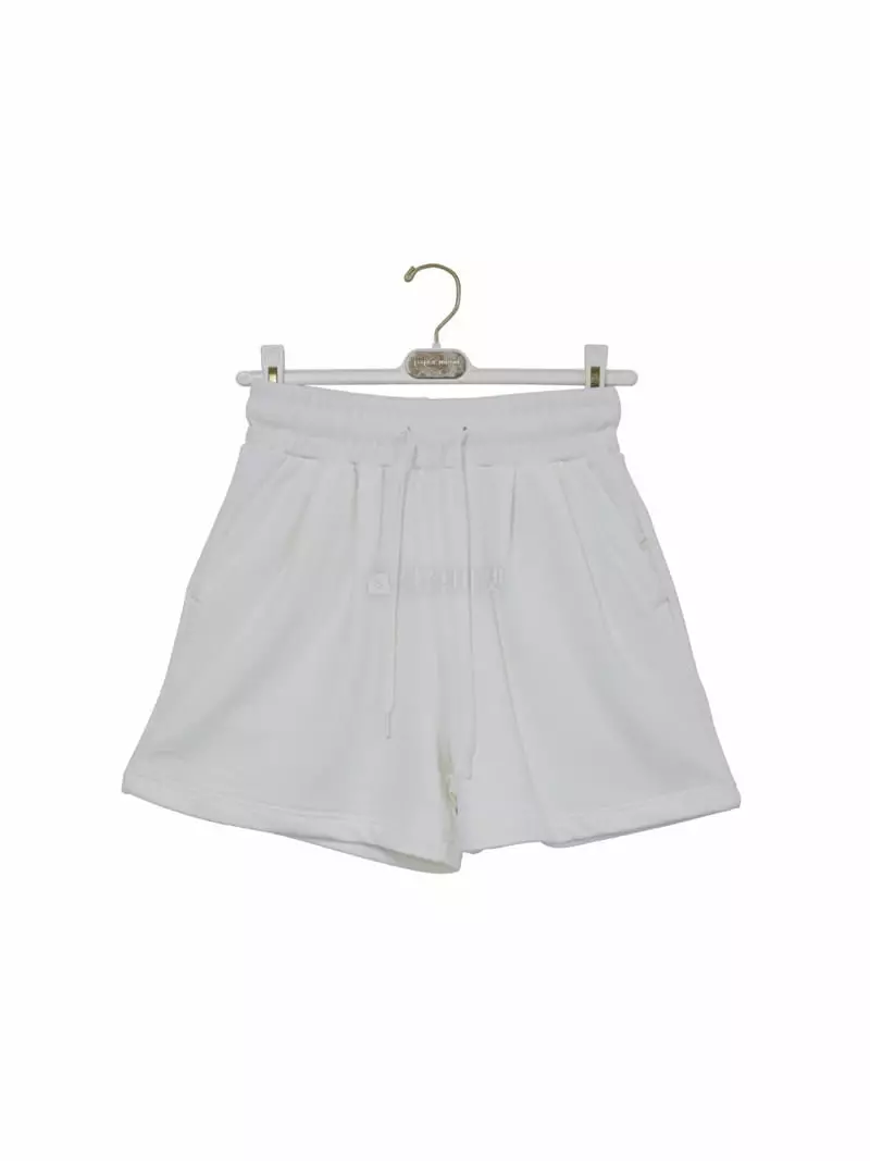 Paper Moon - Korean Women Fashion - #momslook - Two Tuck Sweat Shorts - 3