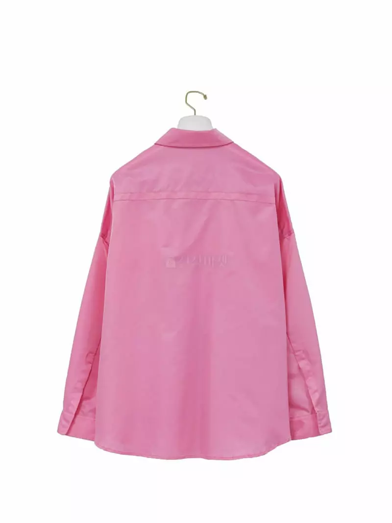 Paper Moon - Korean Women Fashion - #womensfashion - Shiny Oversize Shirt Jacket - 4