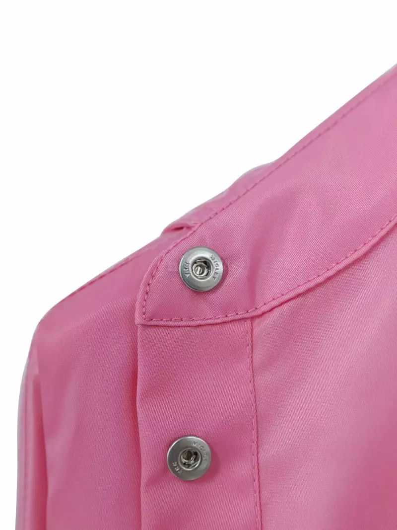 Paper Moon - Korean Women Fashion - #momslook - Shiny Oversize Shirt Jacket - 8
