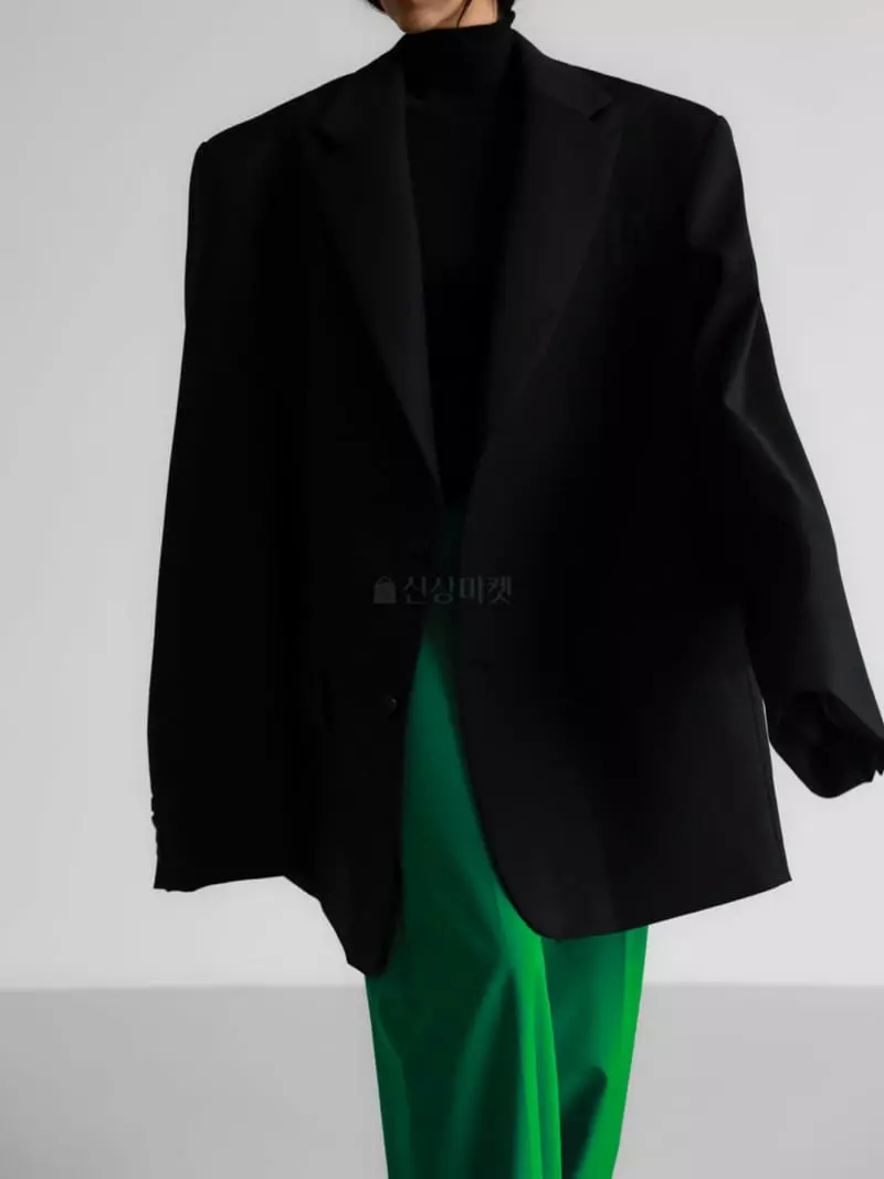 Paper Moon - Korean Women Fashion - #momslook - Maxy Oversize Single Jacket - 2