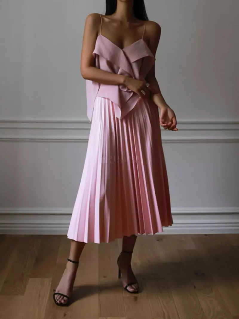 Paper Moon - Korean Women Fashion - #momslook - Leather Plare Skirt - 2