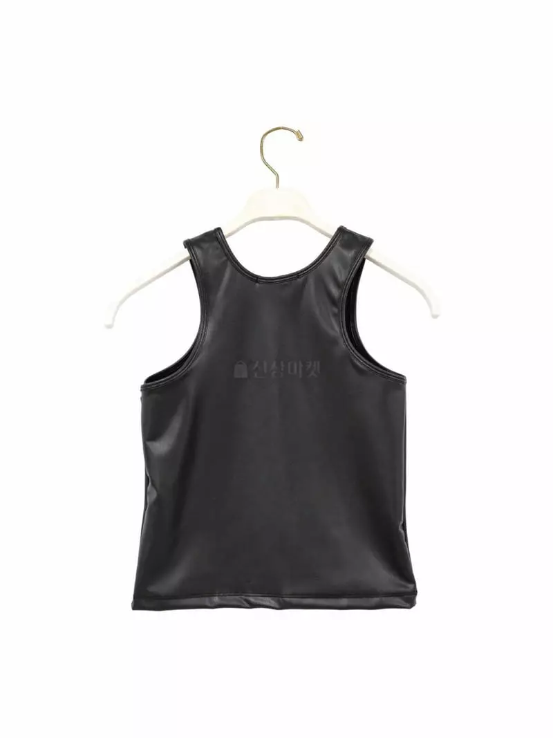 Paper Moon - Korean Women Fashion - #vintagekidsstyle - Vigan Leather Crop Top - 4