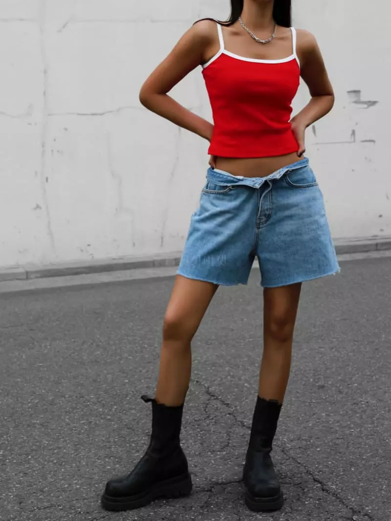 Paper Moon - Korean Women Fashion - #thelittlethings - Cutted Detail Vintage Shorts