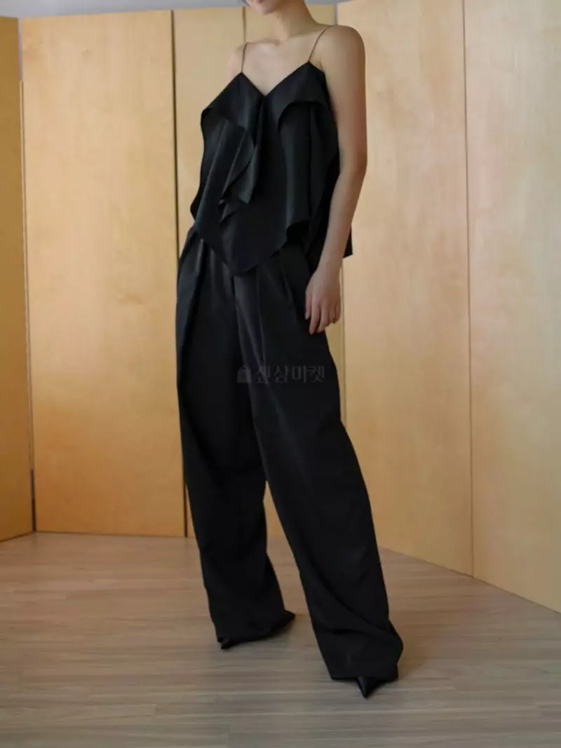 Paper Moon - Korean Women Fashion - #vintageinspired - Summer Low Waist Pleats Trouser - 8