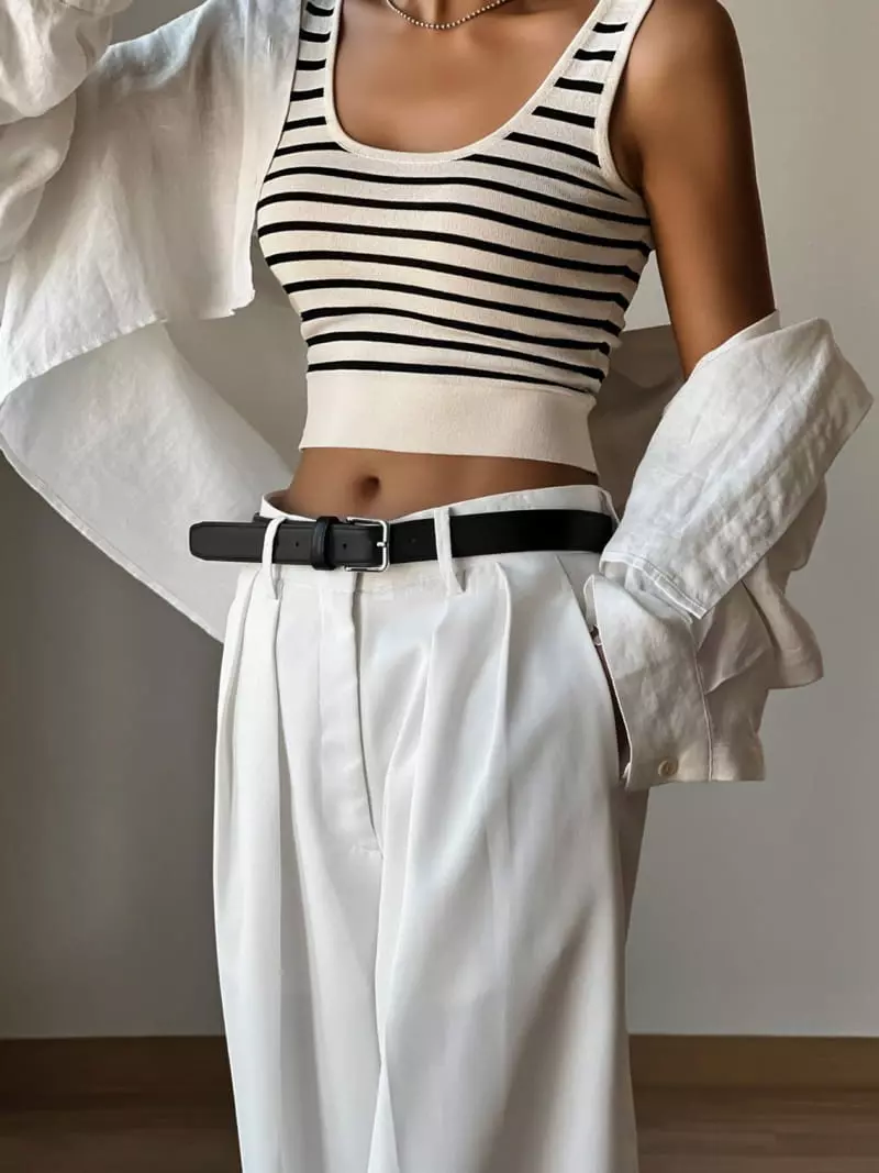 Paper Moon - Korean Women Fashion - #vintagekidsstyle - Crop Tank Top - 5