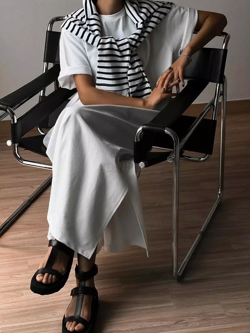 Paper Moon - Korean Women Fashion - #vintagekidsstyle - Vivid Stripes Tee
