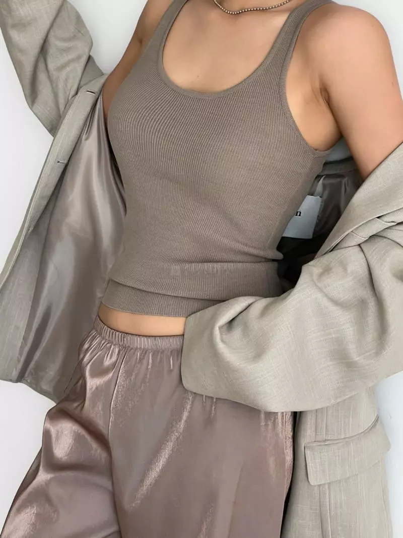 Paper Moon - Korean Women Fashion - #womensfashion - Rib Tank Sleeveless Knit - 6