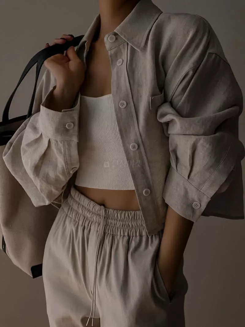 Paper Moon - Korean Women Fashion - #womensfashion - Crop Shirt Jacket - 10