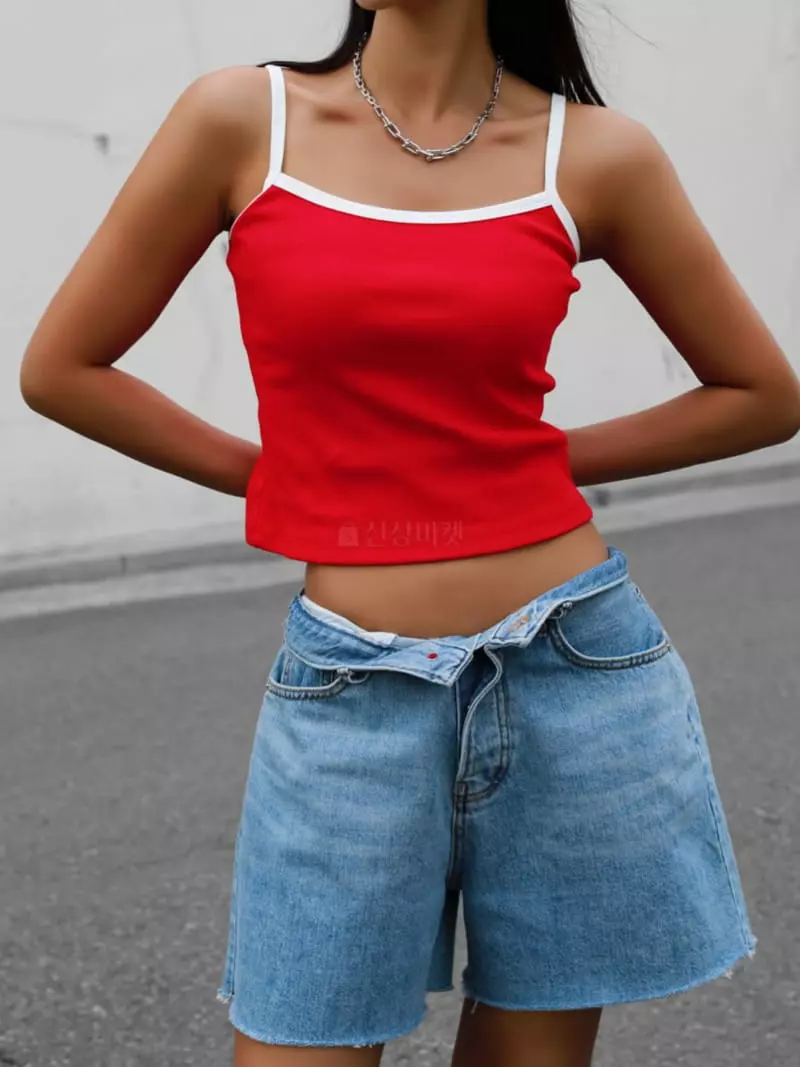 Paper Moon - Korean Women Fashion - #womensfashion - Cutted Detail Vintage Shorts - 3