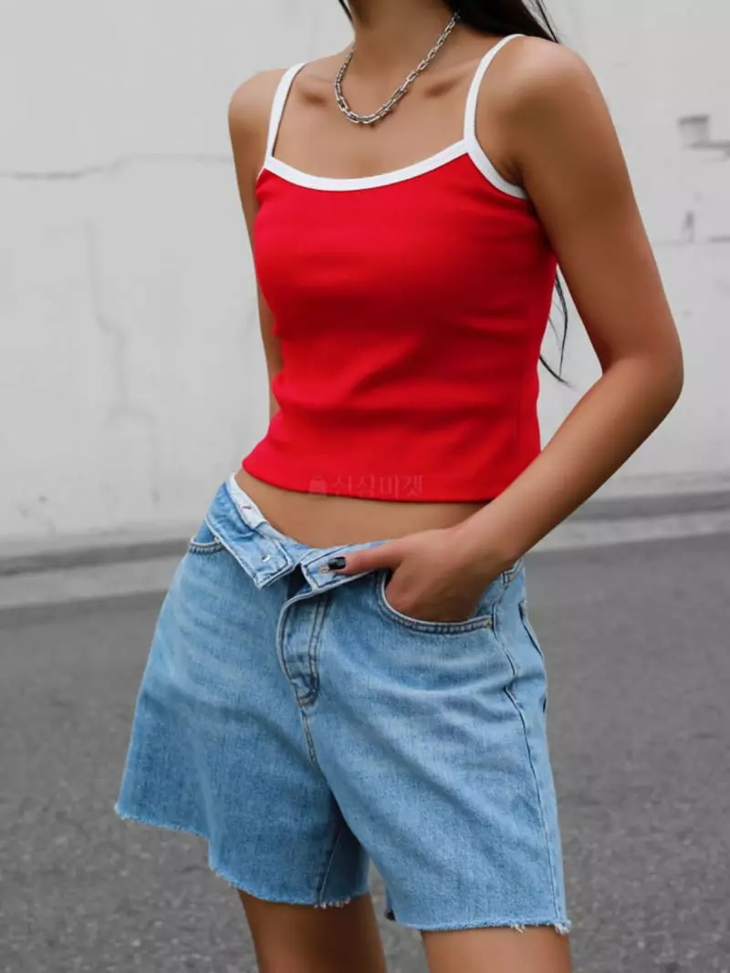 Paper Moon - Korean Women Fashion - #womensfashion - Color Point Sleeveless - 2