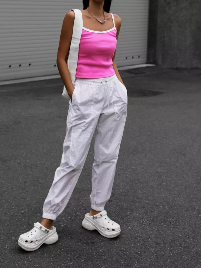 Paper Moon - Korean Women Fashion - #womensfashion - Nylon Technical Jogger Trouser - 2