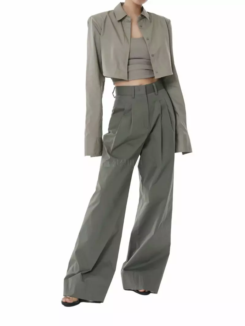 Paper Moon - Korean Women Fashion - #womensfashion - Two Pin Tuck Trouse - 11