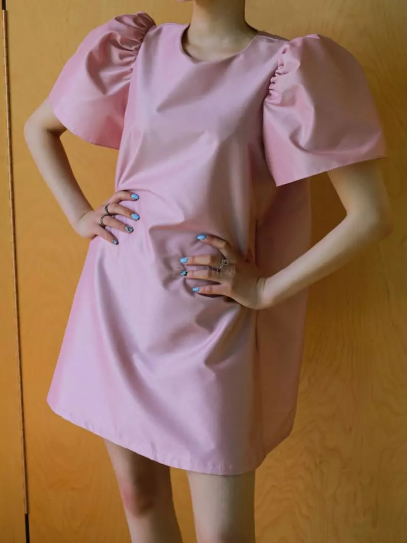 Paper Moon - Korean Women Fashion - #womensfashion - Puff Sleeves Mini One-piece - 3