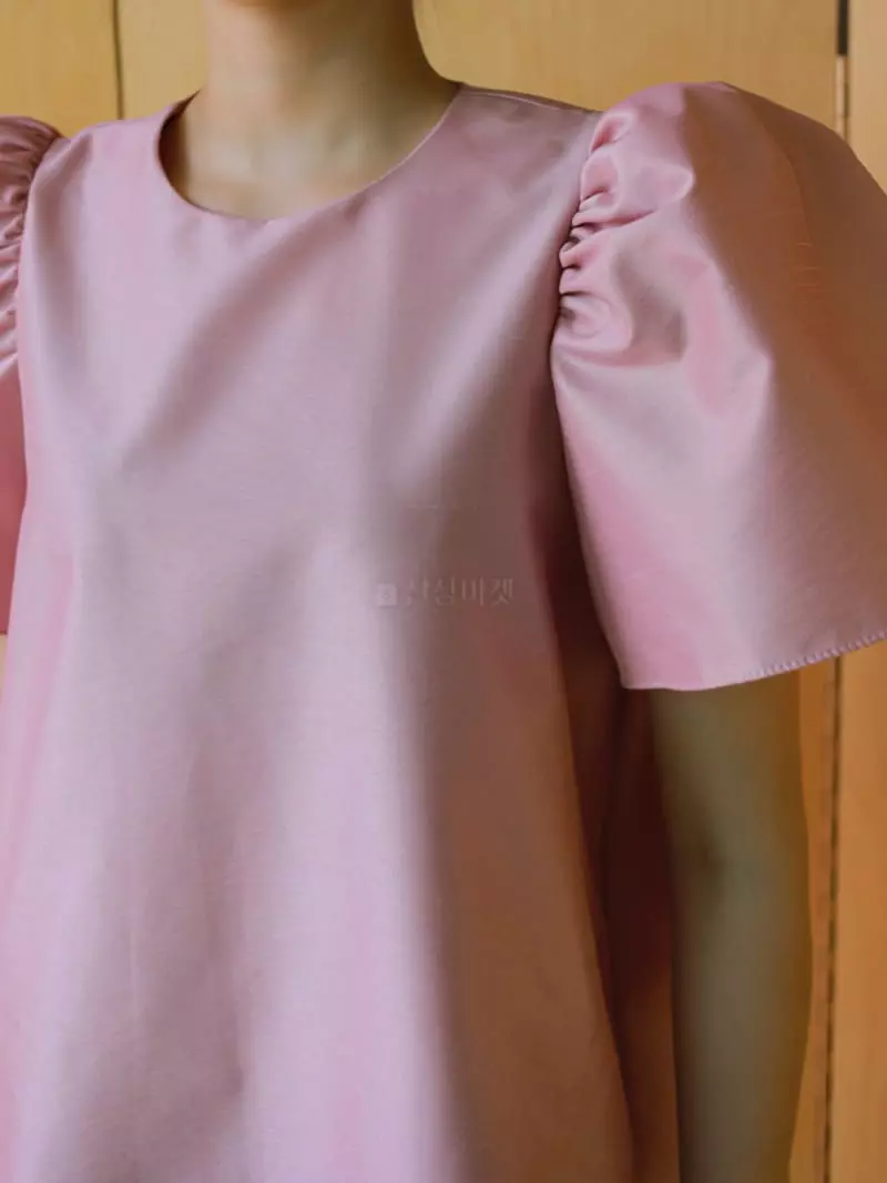 Paper Moon - Korean Women Fashion - #womensfashion - Puff Sleeves Mini One-piece - 5