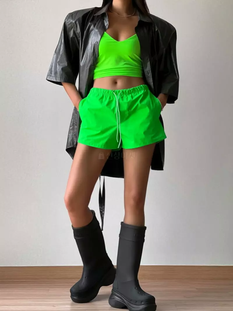 Paper Moon - Korean Women Fashion - #womensfashion - Due Nylon Shorts - 2