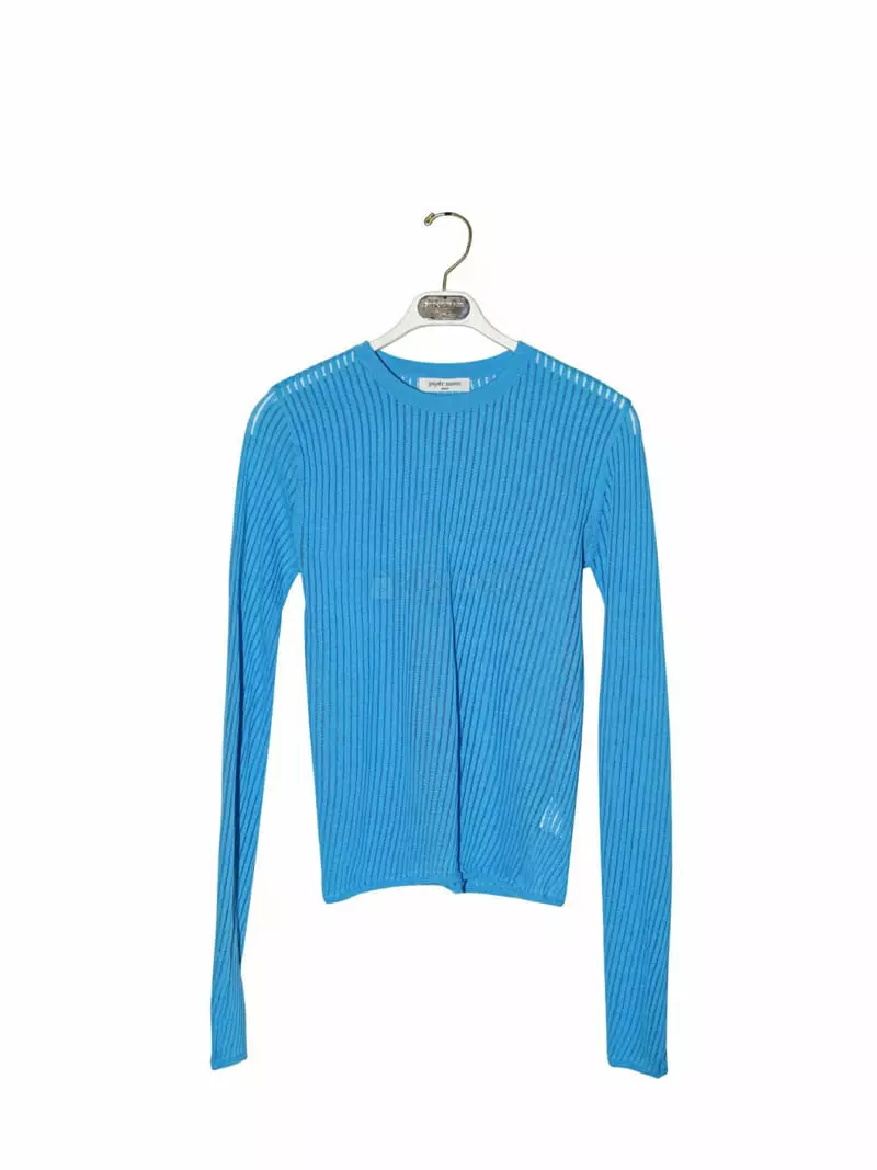 Paper Moon - Korean Women Fashion - #womensfashion - Rib Long Sleeves Knit - 12