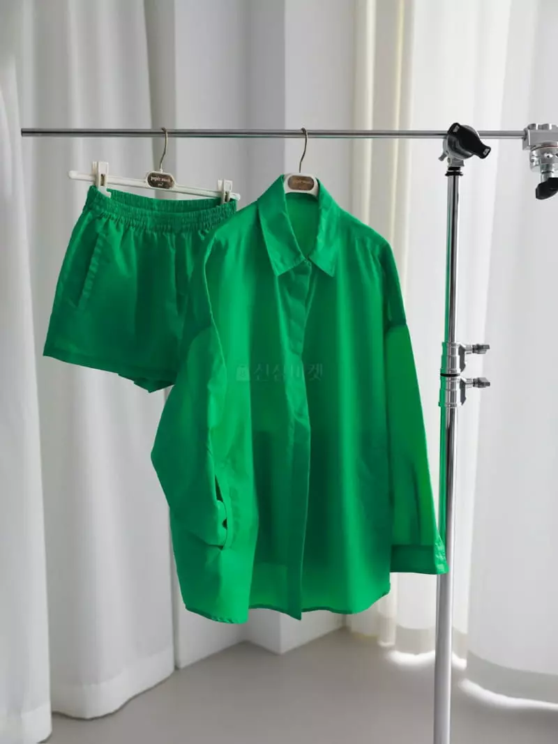 Paper Moon - Korean Women Fashion - #womensfashion - Shiny Oversize Shirt Jacket - 11