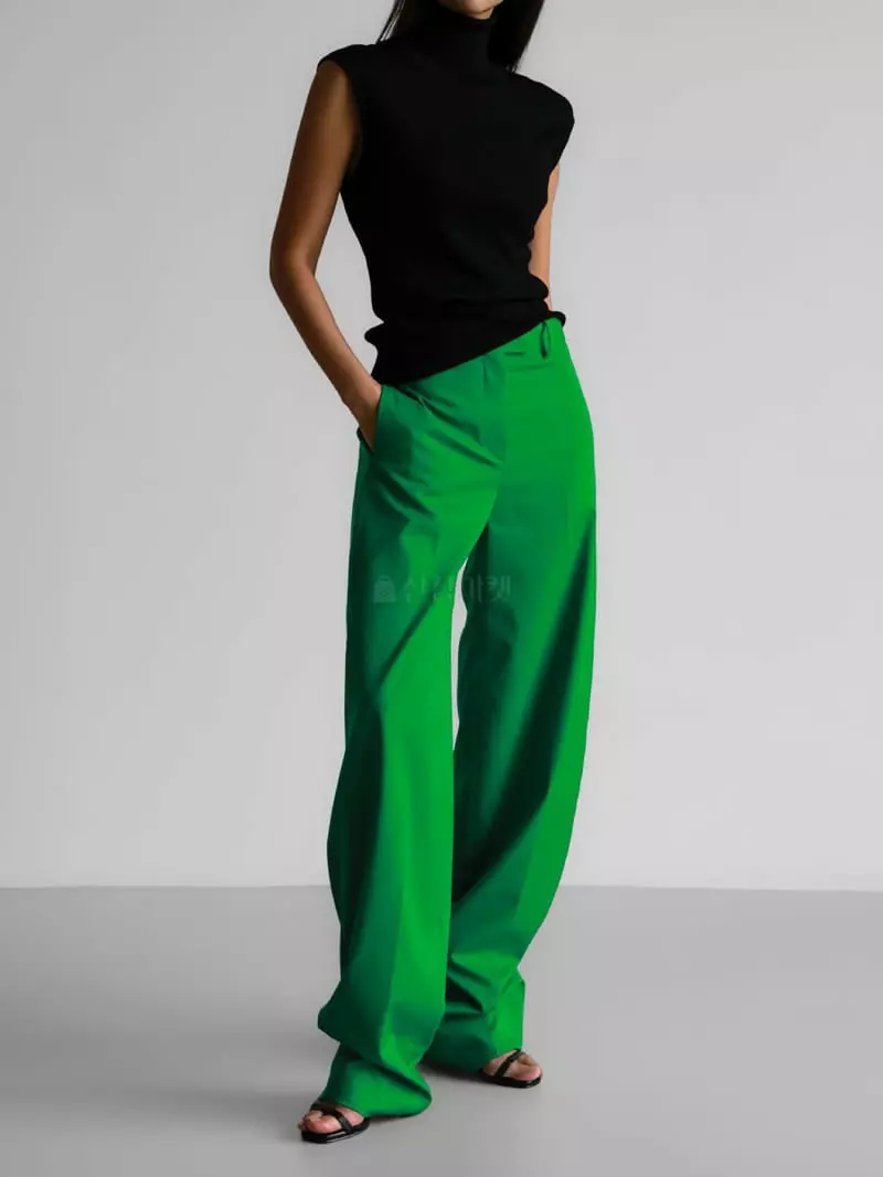 Paper Moon - Korean Women Fashion - #womensfashion - Striaght Fit Wide Pants - 2