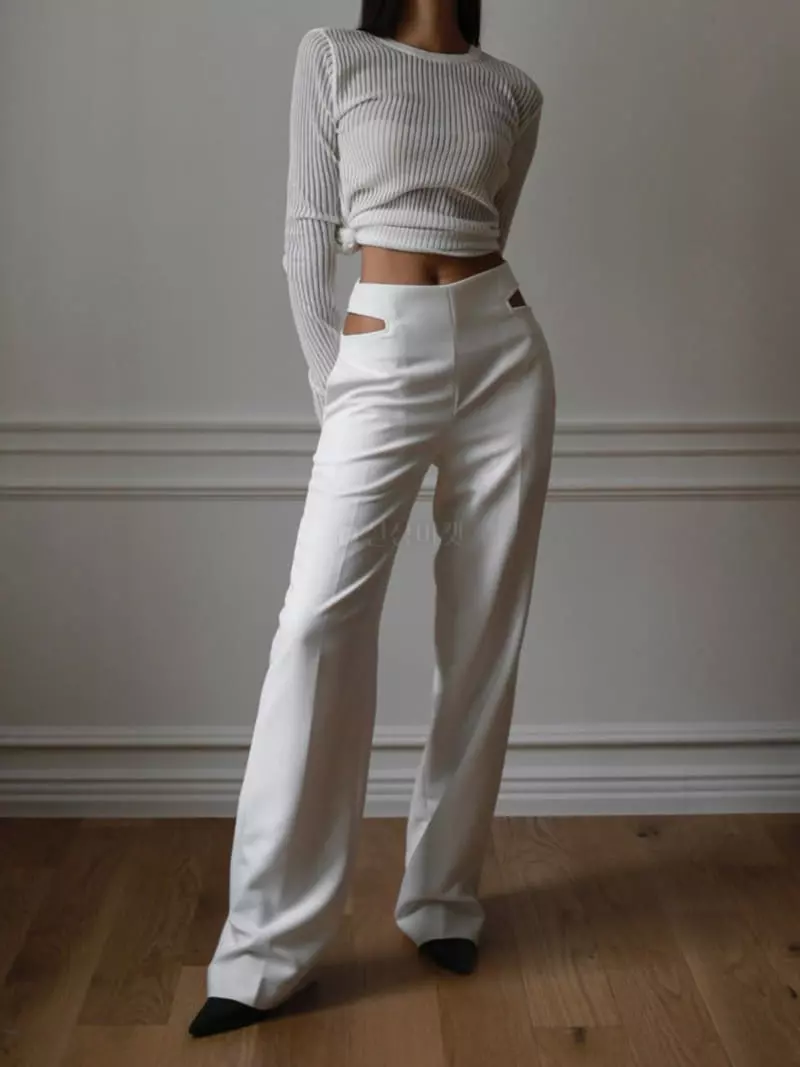 Paper Moon - Korean Women Fashion - #momslook - Waist Split Plare Jacket - 4