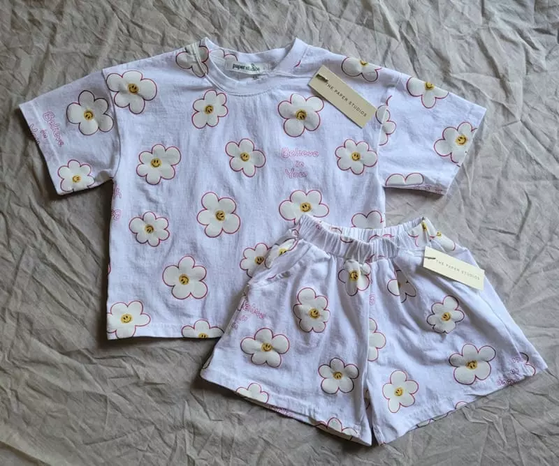 Paper Studios - Korean Children Fashion - #kidsshorts - Belief Top Bottom Set