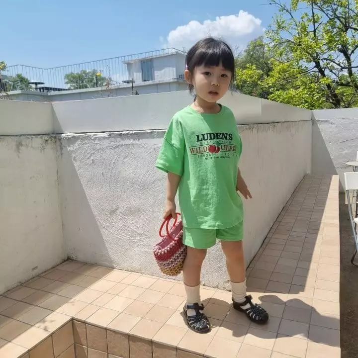 Paul & J - Korean Children Fashion - #kidzfashiontrend - Cherry Top Bottom Set - 4