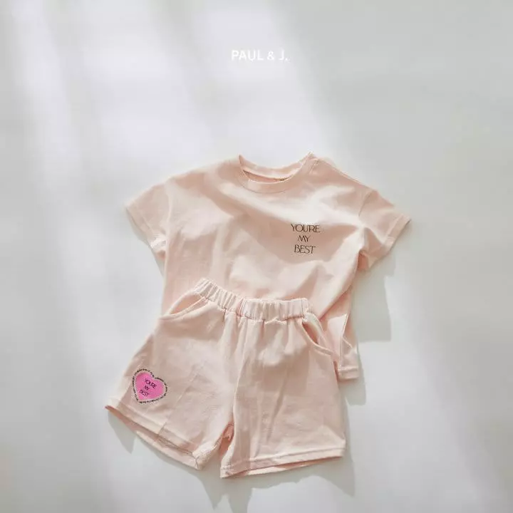 Paul & J - Korean Children Fashion - #Kfashion4kids - Lovely Top Bottom Set - 3